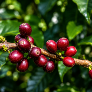 geisha brown tip coffee seeds (coffea arabica)