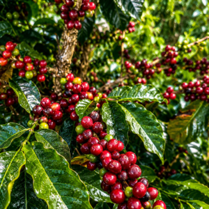 geisha sumatra coffee seeds (coffea arabica)