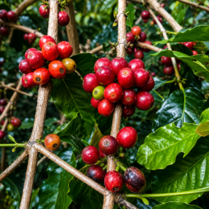 typica coffee seeds (coffea arabica) coffee bean